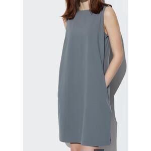 NEW Uniqlo AIRism Ultra Stretch Sleeveless Mini Dress in Gray   Size: M